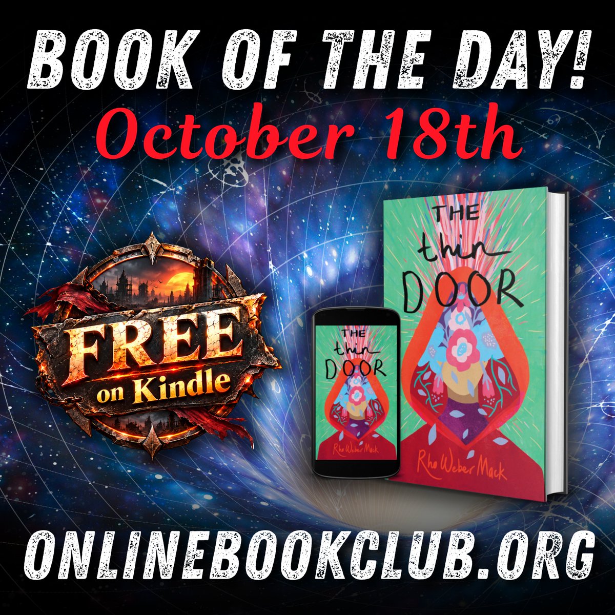 TwBookClub's tweet photo. Book of the Day, October 18th – Young Adult, Rated 5 Stars

Temporarily FREE on @Amazon Kindle! Get your copy below:

https://t.co/Xb5RmgqrJI

The Thin Door by Rho Weber Mack

Follow the author: @wordward
