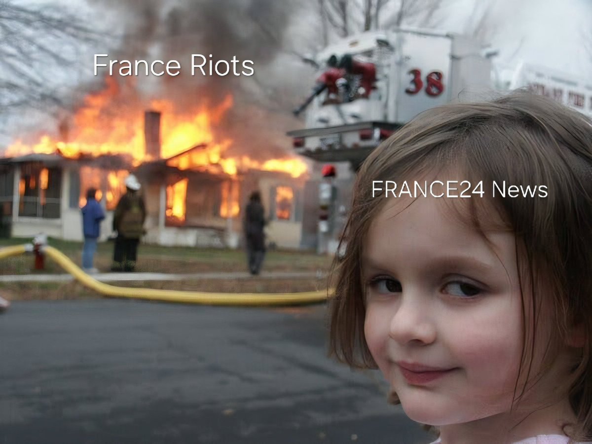 praffulgarg97's tweet photo. French citizens should watch Indian news channels to understand what is happening with them because France 24 reporters are busy with the C Janta Party 😂 https://t.co/pKDpxILAHn