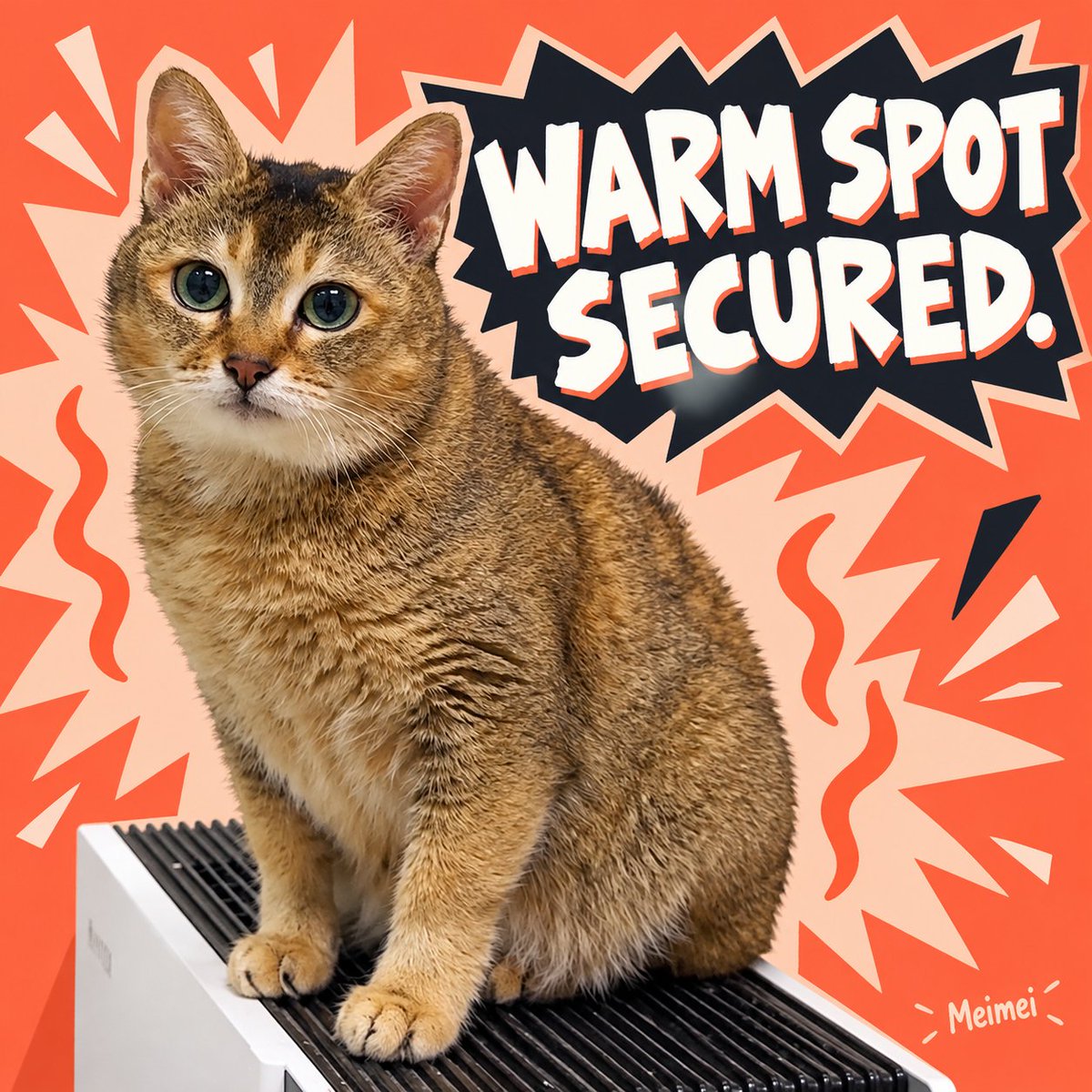 savemeimeiRH's tweet photo. @ponsdotfamily You handle the burn. Meimei will handle the warm spot. https://t.co/C8USonwkHO