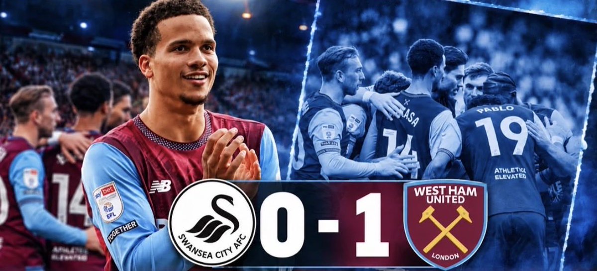 EddysVinylBreak's tweet photo. Onwards and upwards! ⚒️⚒️ #WHUFC #WestHamUnited #Championship #SwanseaCity https://t.co/TG7284OAGS