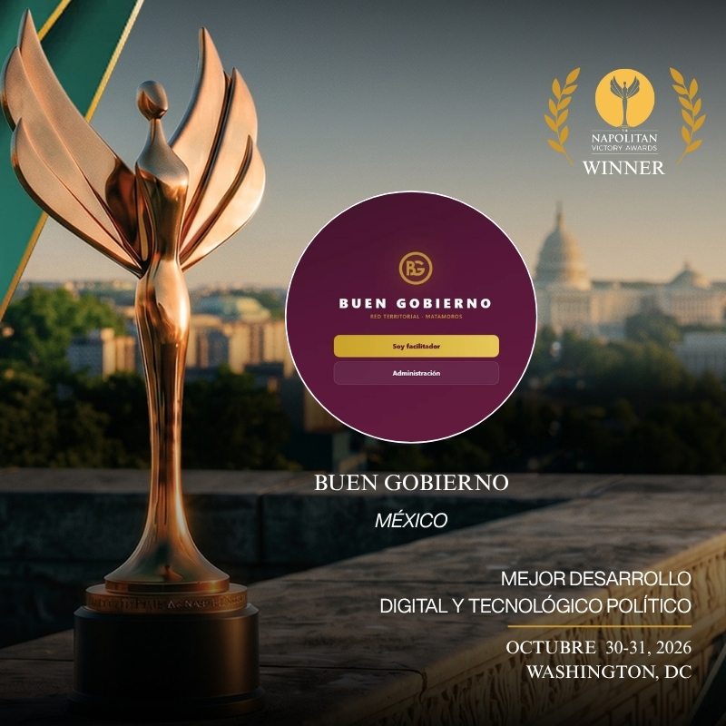 TheNapolitans's tweet photo. 🏆 Ganadores #Napolitans 2026 🏆

🥇 Mejor Desarrollo Digital y Tecnológico Político: Buen Gobierno @MatamorosGobMx @Betogranadosmx 

🥇 Mejor Campaña de Mensajería Directa: “Whats de la Gente” @gobgente | @VeroVAcarpediem

¡Felicidades!

https://t.co/J46fcEv80r https://t.co/Qt4BrcV84B
