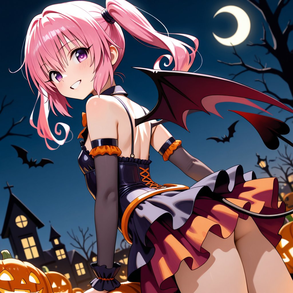 SAMONAI2026's tweet photo. ハロウィン👻モモ🎃ナナ | SAMONAI #pixiv https://t.co/hfIWr79TSo 
#AIイラスト #ToLOVEる #ハロウィン 
pixivに1人10枚ずつ投稿してます。おいでやす。🎃👻🎃 https://t.co/v3DfY8IxzZ