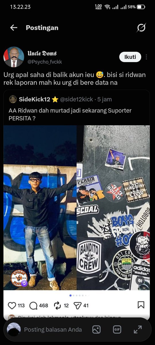 erduroz12's tweet photo. @nextlvlr Yo  sebarin terus hoax nya biar penjara makin penuh😂 https://t.co/9NYbwf1sHX