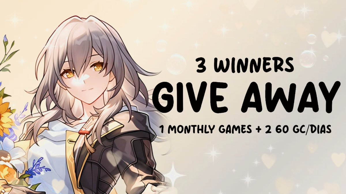 AdekShoShop's tweet photo. GIVE AWAY ALL MONTHLY GAMES & 60 CRYSTAL 🔥

🎁 3 Winner 
- Monthly 1 Winner
- 60 Crystal 2 Winners 
bebas pilih dari games berikut : all hoyo games, WUWA, NTE, LADS.

End🗓️: 31 OKT 2026

Disponsori oleh kakak Lucy @kunikuzusho dalam rangka membuka writing commision✨

Syarat GA :
• Like & RT postingan ini
• Like & RT postingan yang sho qrt berikut : https://t.co/xOhumqoUkb
• Komen done jika sudah melakukan seluruh syarat ✅❤️

GOODLUCK⭐