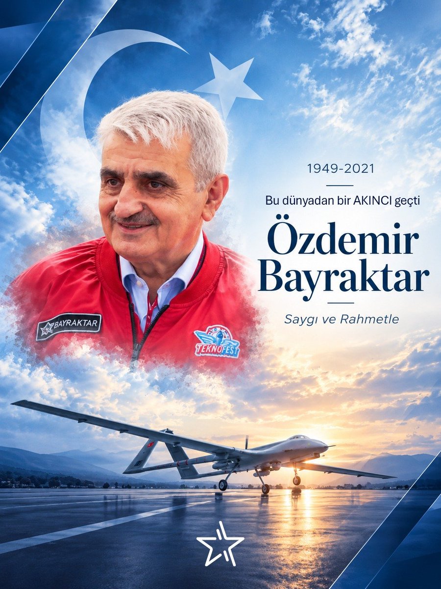 manacar1's tweet photo. Millî SİHA’nın fikir babası, Türk savunma sanayinin akıncısı, merhum Özdemir Bayraktar Ağabeyi, vefatının seneyi devriyesinde rahmet, minnet ve saygıyla anıyorum. 

Ruhu şad, mekanı cennet olsun. https://t.co/eGKT9FrxoD