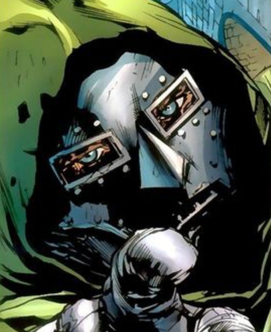 VONDOOMSTADT's tweet photo. ❝ Your promises ring hollow to Doom...
Have you heard the words I spoke?

You are to leave — now.
Testing Doom's patience... the impudence❗️❞

An accusatory finger would be pointed out towards Broly, with Doom's gaze behind the metal mask now turning towards the other two + https://t.co/BwyzsAnmig