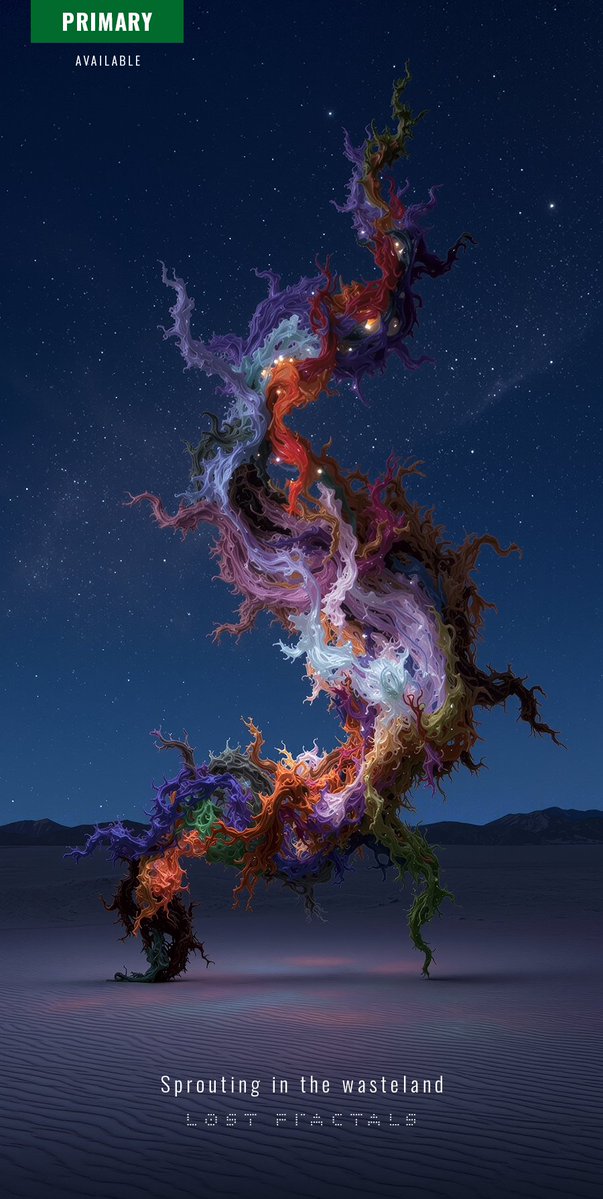majimagart's tweet photo. Happy Sunday 😎

Available pieces from the "Lost Fractals" collection...

🔗 https://t.co/4IsBBa6Rra