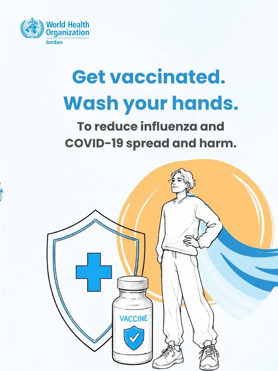 WHOJordan's tweet photo. Play an active role in fighting the flu and COVID-19 by taking practical steps!

Simple measures can yield significant results; be sure to schedule an appointment  !

#HealthForAll
#FluSeason https://t.co/4EDNobNvLo