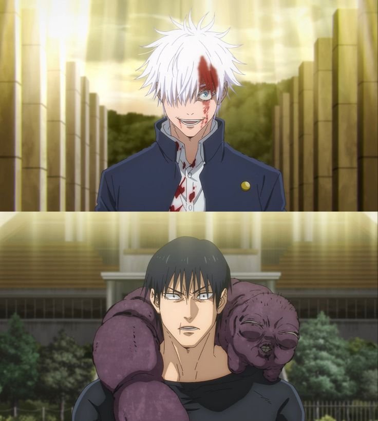 mylawyerleftme's tweet photo. The gojo vs toji fight will never be unfunny for me because damn it looks like a school fight where they actually throwhands https://t.co/3f63aP0xyG