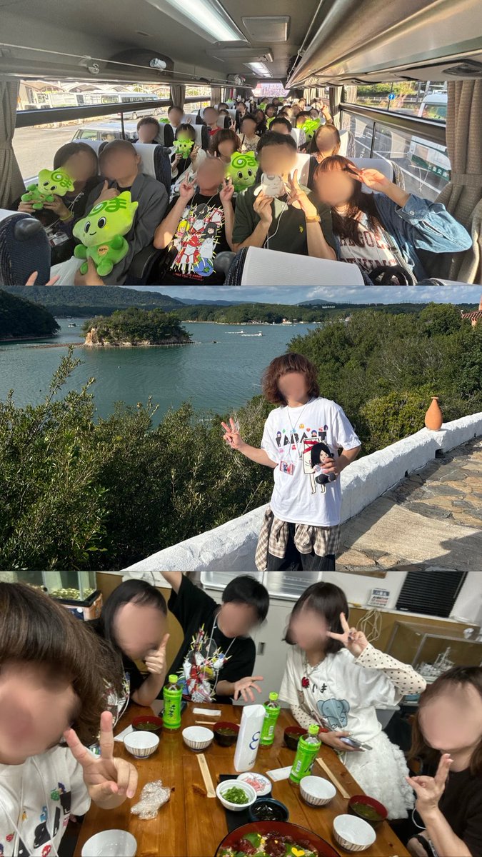 sazabys_te's tweet photo. 2026.10.17～18
もりもとバスツアーin志摩市

2日間楽しすぎて一瞬で終わっちゃった。最初ぼっちで不安だったけど顧客の皆さんがほんとに良い方しかいなくてとても居心地良かった☺️そしてもりもとさんやその他関係者、志摩市の皆さん本当にありがとうございました🙏
 #もりもとバスツアー https://t.co/NTUEKJifMF