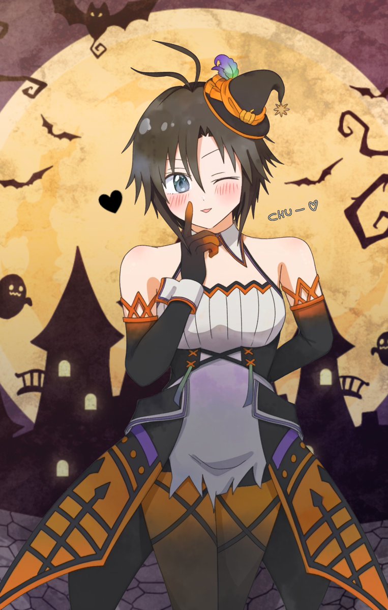 sponge_pompom's tweet photo. スタマスハロウィン衣装なまこ🎃

#1日1まこりん https://t.co/sGCOhs8Uny