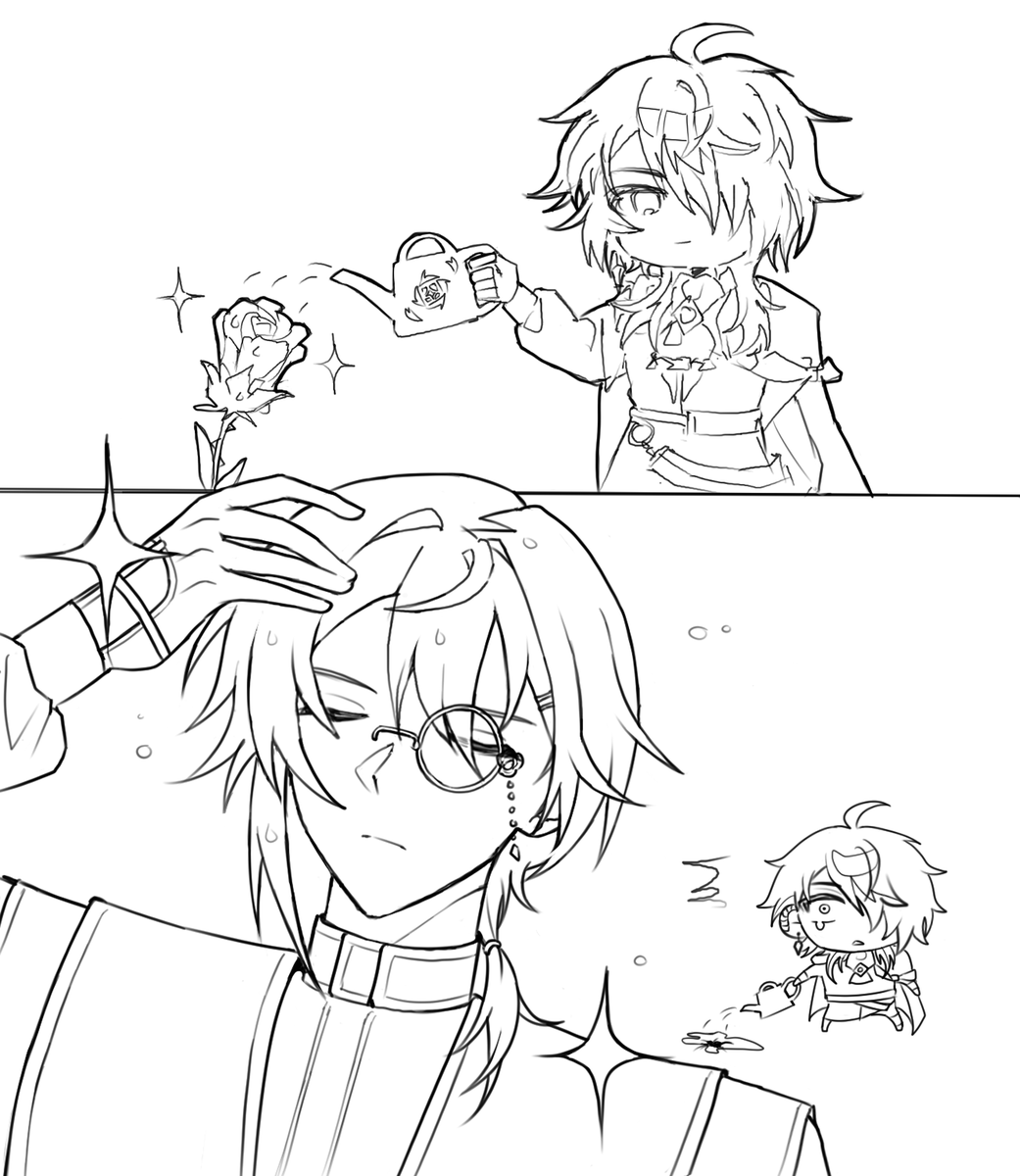 donggo_VR's tweet photo. #スパリクファンアート 
키우던 장미가 사람이 되면 어떡해요? https://t.co/EvHsbriiKq