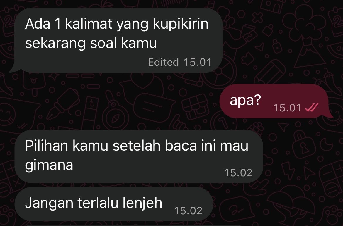 ftrawahyu's tweet photo. kalian aja deh guys yg balesin, bantuin aku. kalian akan bales apa kalo kayak gini? https://t.co/Rkmtu7mou8