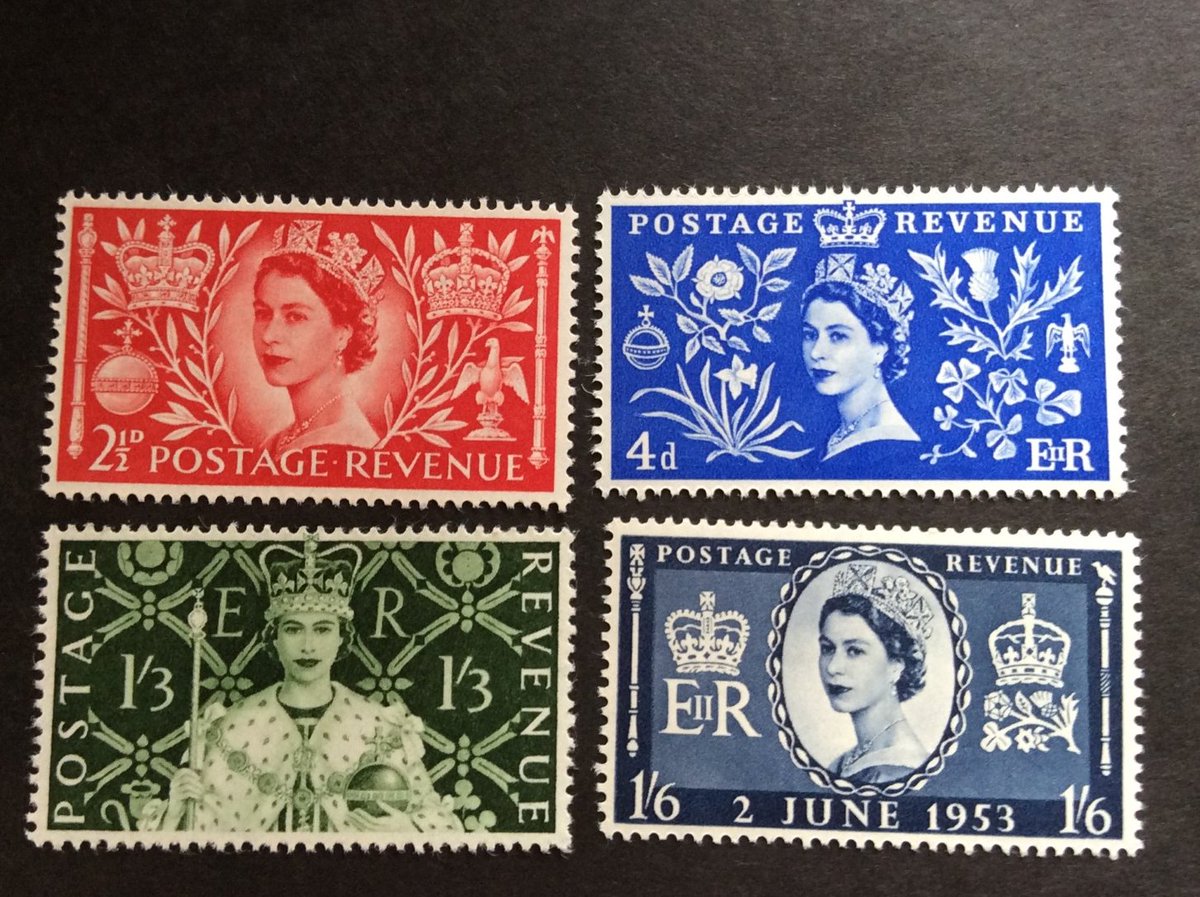 SeivadStamps's tweet photo. 1953 Queen Elizabeth Coronation Mint Unmounted Stamps. #queenelizabeth #queenelizabethII #stamps #coronation #firstdaycover #firstdaycovers #firstdaycoverstamps #stampcollectors #collectingstamps #royalmail #stampcollections #benham #benhamcovers #royalmailstamps #postagestamps https://t.co/DjVQFznxiz