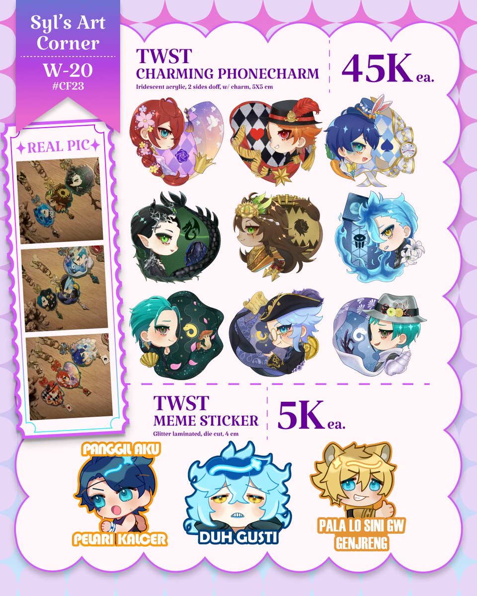 KobaYuyuuki's tweet photo. [🩷 + 🔁 r really appreciated!]
Kobayuuki's #comifuro23 #CF23 PO &amp; Mail Order Catalogue✨️
📍 : Syl's Art Corner | W-20
📅 : 30 Oct - 1 Nov 2026
Fandom : Twisted Wonderland &amp; Arknights: Endfield

Order : https://t.co/CshdExQ9ni

#twst #twistedwonderland #ArknightsEndfield 
(4/5) https://t.co/ayPcBQVfbd