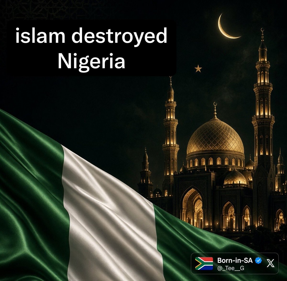 _Tee__G's tweet photo. Islam ☪️ destroyed Nigeria.  🇳🇬 

👇🏽 Islamic texts and laws concerning violence against women https://t.co/qDCVJPio73