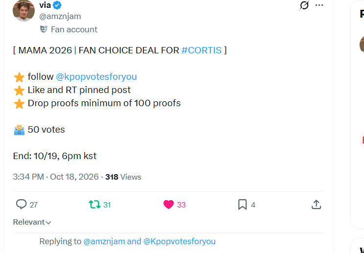 lynnojsag's tweet photo. @amznjam @Kpopvotesforyou #CORTIS #2026MAMAVOTE https://t.co/a2NL0sSmMq
