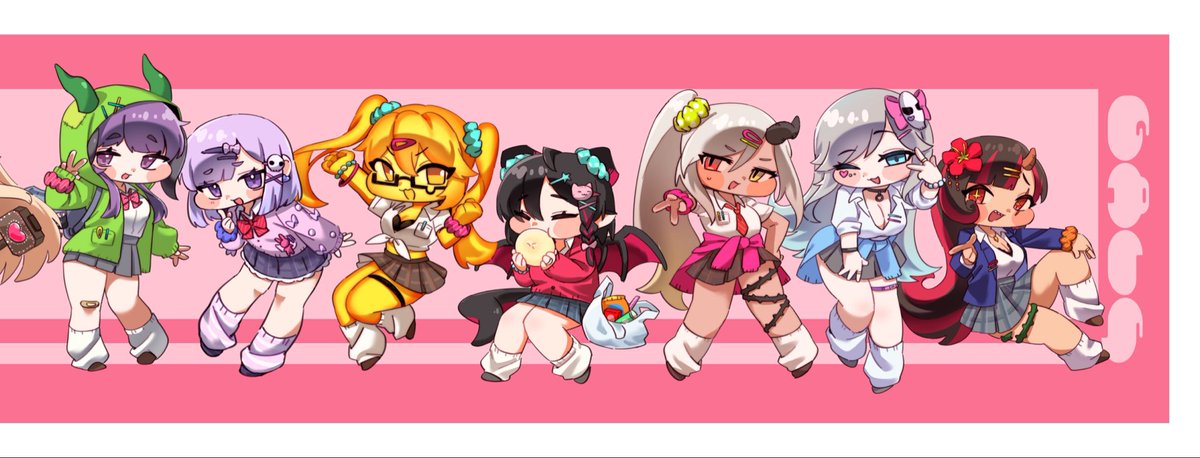 nanayorozu's tweet photo. もちょぷにでこんな感じのマフラータオルを出そうと思ってます！
今回は狂気属性のキャラを集めてみた https://t.co/JHtuJNPr2n
