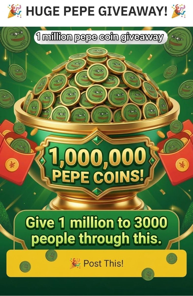 Bitcoin12388's tweet photo. Coin claim binance account...
Go to Binance Square to answer questions and have a chance to share PEPE crypto boxes. 👉 https://t.co/IWP8avqB4S https://t.co/84pbia7Zlm
