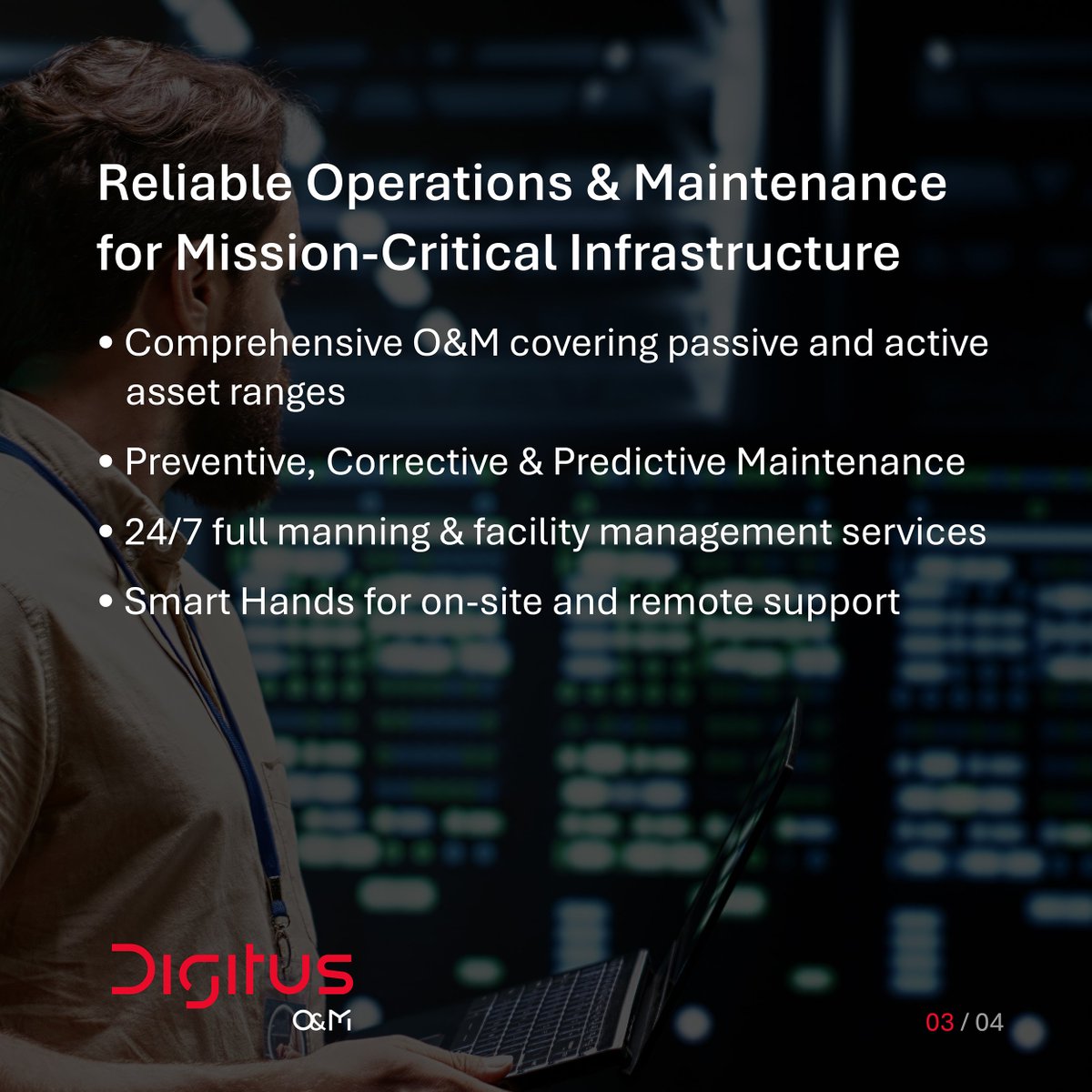 Digitus_Group's tweet photo. One Partner. The Complete Data Center Lifecycle.
From strategic planning and construction to long-term operations, Digitus delivers integrated, end-to-end data center solutions built for resilience and performance.
Learn more: https://t.co/2xBWMj5TOi
#Digitus #GCC https://t.co/RMstVQKKwl