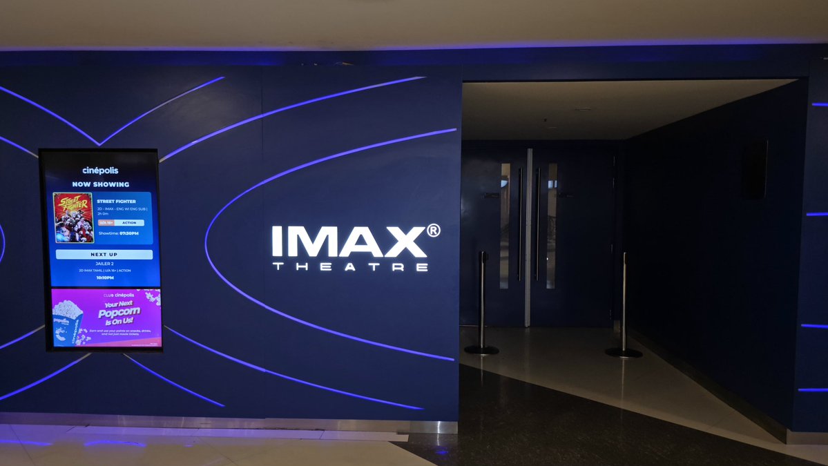 theframeaddict's tweet photo. Watched Jailer 2 in both IMAX at Centre Mall and Magic Frames LED Screen 1 in Kochi.
IMAX was mid, but I really loved the acoustically transparent LED experience at Magic Frames Screen 1.
Thanks KOCHI. LOVED IT.
#Jailer2 #MagicFrames #IMAX #Kochi https://t.co/H36RGK7pe1