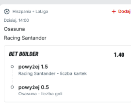 Lucaxx95_'s tweet photo. Mecz: Osasuna - Racing Santander
Propozycja typu: Racing over 1.5 kartek, gol Osasuny
Kurs: 1.40
Bukmacher: @SuperbetPL 

#osarac #osasunaracing #lazabawa #superbet #bet #typ #typy https://t.co/dcWJNKqJkY