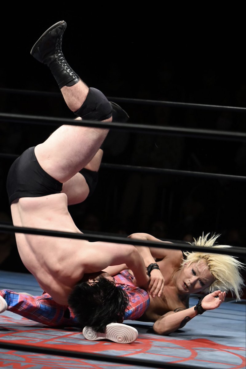 PMC0509's tweet photo. #ajpw #田村男児 #ライジングHAYATO https://t.co/Yaqo29gvro
