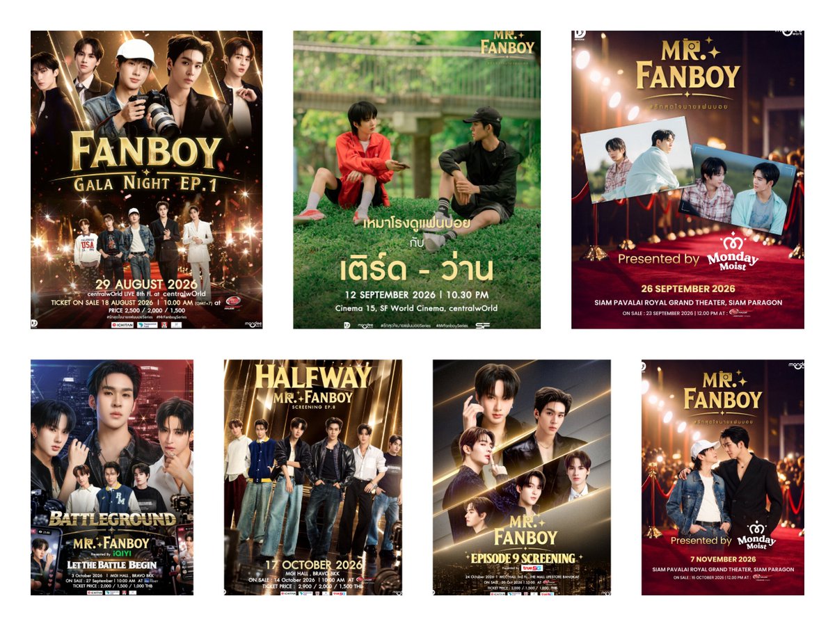 auausavedme's tweet photo. WE HAVE 7 SCREENINGS FOR MR. FANBOY SO FAR WITH BIG SPONSORSHIPS FROM TRUE5G, IQIYI, &amp; MONDAYMOIST. Not to mention there's still the FINALE EP 12 coming 😭💗

MR. FANBOY YOU ARE SOOO BIG 🥹😭

#MrFanboyEP8 https://t.co/WfUZs7yLzz