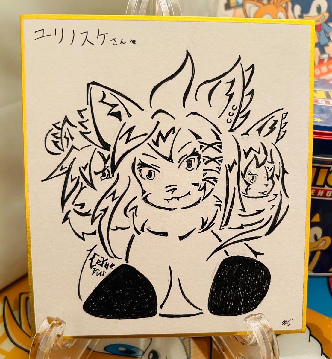 Ske69Uri's tweet photo. いつもお世話になってますミスルノさん@Mesruno から直筆の色紙を頂きました！！！嬉しすぎるっ！！！🥹✨✨
実は他の方にうちの子描いてもらったのは初めてです…😭✨✨✨宝物にします💖 https://t.co/xuqgWCflOk