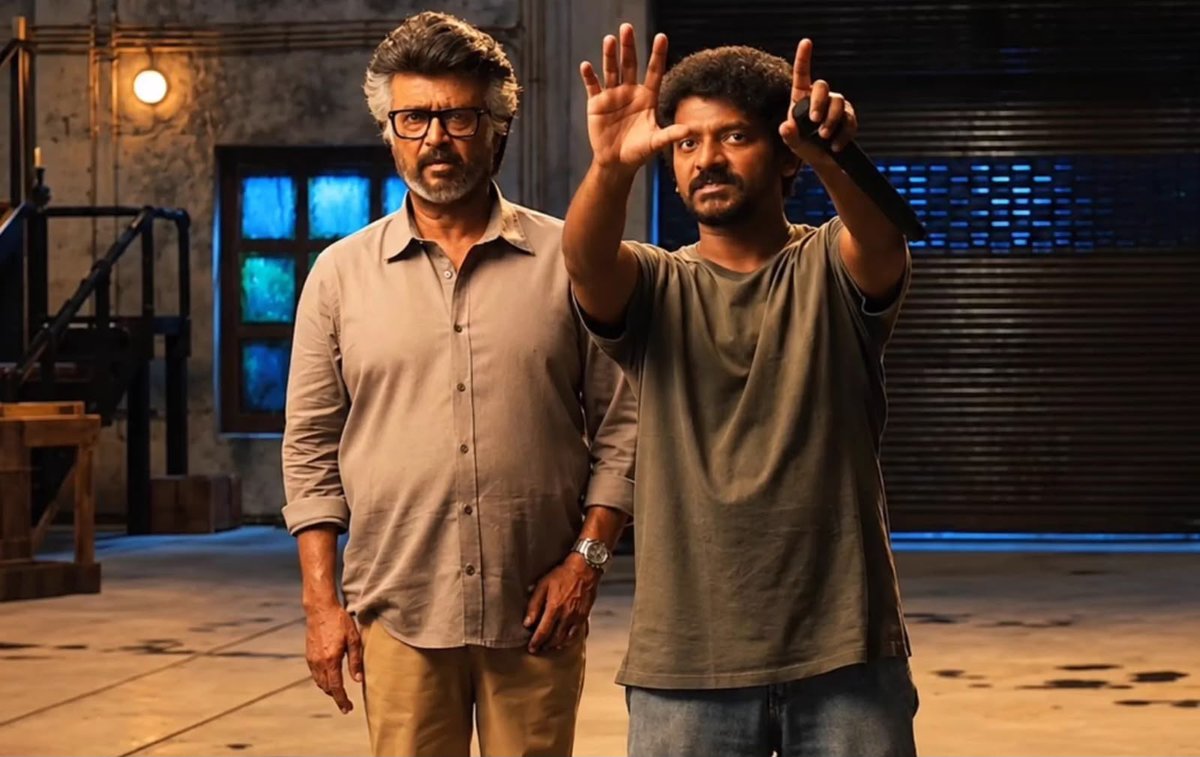 District_SS's tweet photo. Hey uchakatta aura
Aruvadaiya paar raa! 😎
Unstoppable. Unbreakable. 💥
#ThalaivarNerandaram #Jailer2 #IndustryBlockbuster https://t.co/J1b7uwfFdS