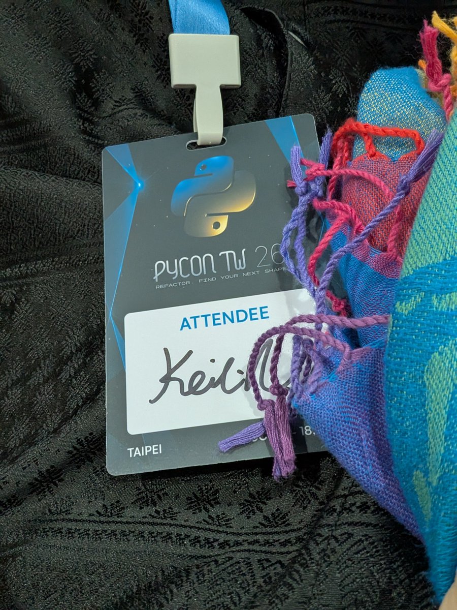 keitheis's tweet photo. Another fantasy experience with PyCon Taiwan 2026
at 臺北醫學大學教學大樓 https://t.co/ZZzk3ZVSCZ