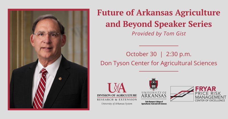 AginArk's tweet photo. John Boozman, chairman of the U.S. Senate Committee on Agriculture, Nutrition &amp; Forestry, will be the keynote for this year's Future of Arkansas Agriculture and Beyond speaker series event, set for Oct. 30.
For registration info, see: https://t.co/pVVSHjZcWR https://t.co/kaJUAFsxj2