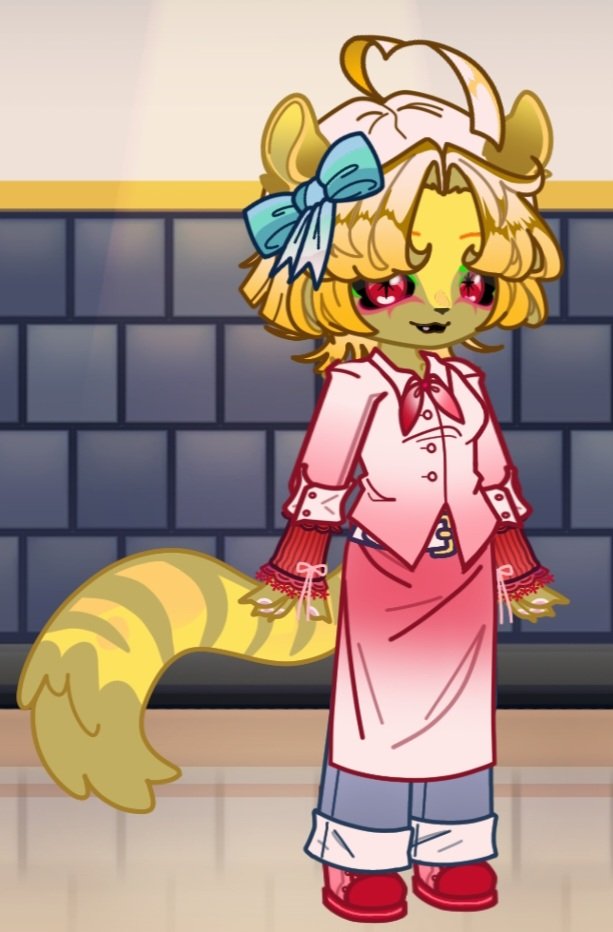 KingofRatssss's tweet photo. @Apepleza007 Her name is Lottie and she bakes cookies and sweets. i made her in some gacha game hope this counts :3 https://t.co/WfujsPA8YX