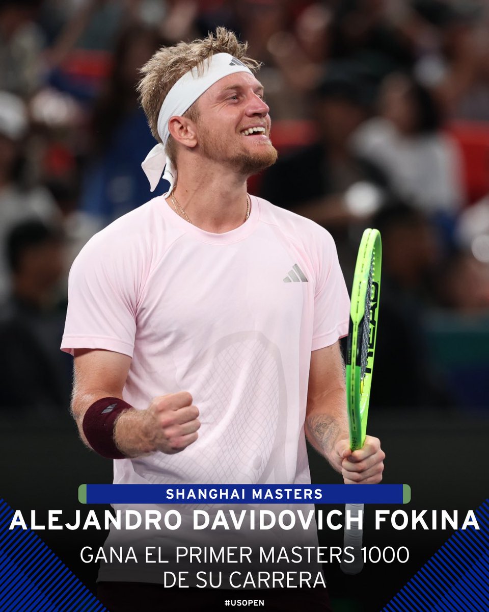 usopen's tweet photo. Un gran año para @alexdavidovich1 🤩 https://t.co/csUiQABUlW