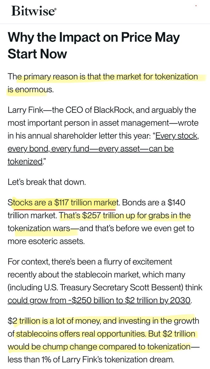 SMQKEDQG's tweet photo. Remember:

The global stock market represents a $117 Trillion Dollar opportunity.💰

As equities move onchain, TradFi needs the most efficient public blockchains to tokenize this value.

The XRP Ledger is already tokenizing stocks.✅

Documented.📝👇 https://t.co/UuAmAmemKx