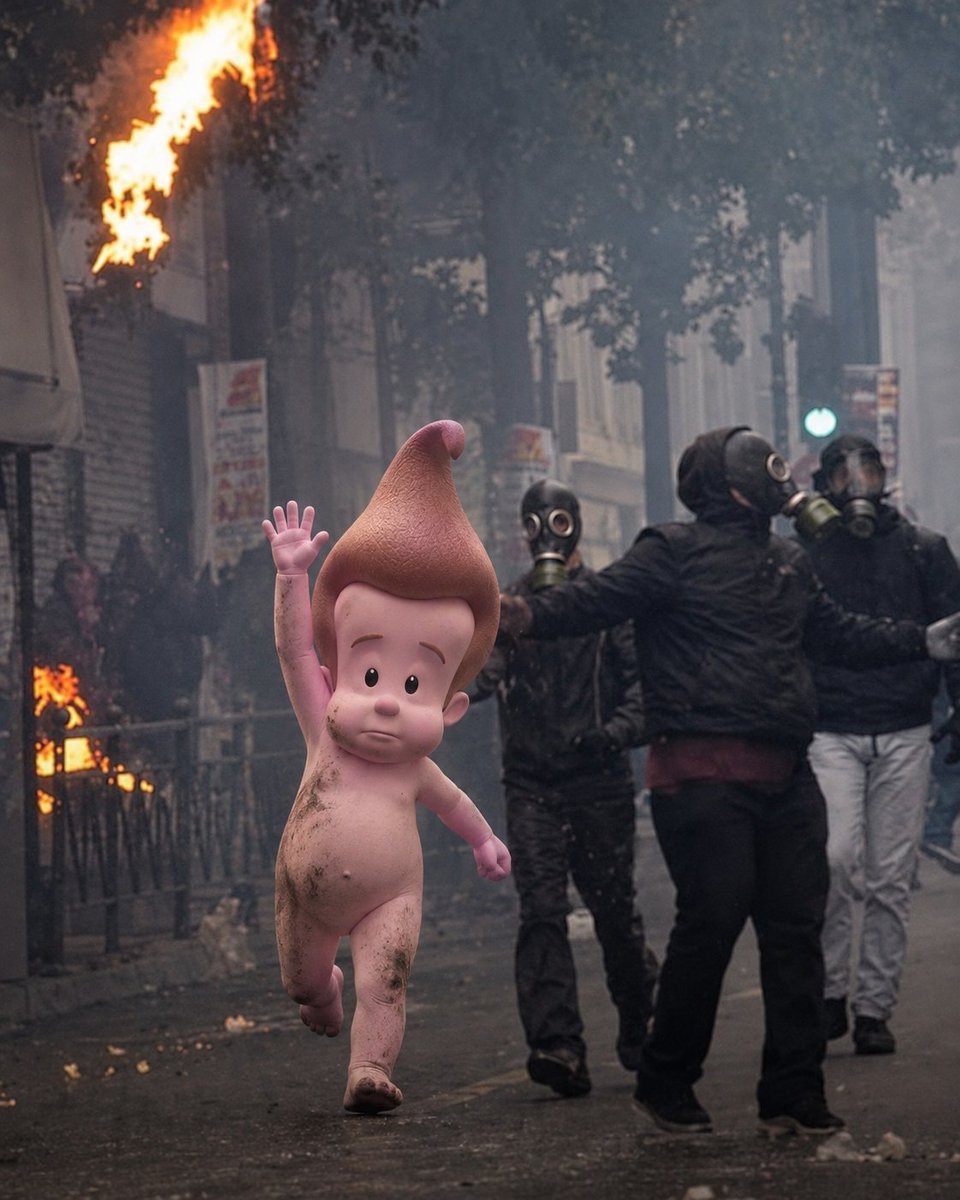 MarketDomSol's tweet photo. 🚨 PARIS — The Homunculus was spotted on the front lines of violent protests, demanding a 90% tax on unrealized cryptocurrency profits.

Authorities have yet to determine his motives. https://t.co/JEbnfaagKx