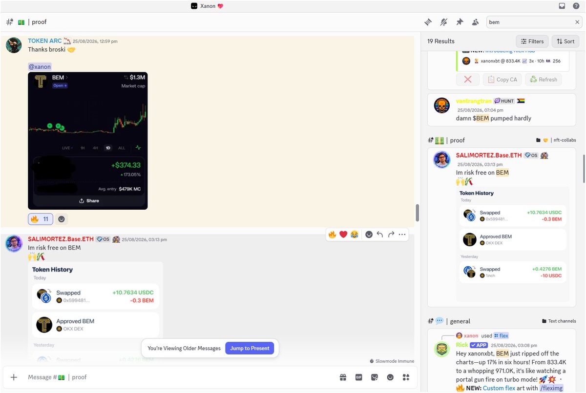 xanonxbt's tweet photo. Everyone is suddenly talking about the TapeOut ecosystem because it's getting hyped now 👀

But guess what? We've been in the TapeOut ecosystem since August, mining $BEM from DAY 1.

$BEM is the first coin on @TapeOutWorld, and we've already cooked 100x+ from it

This is exactly what I meant in my last post: "Find the meta BEFORE it starts."

Full post 👇
https://t.co/IiwtH1PInX