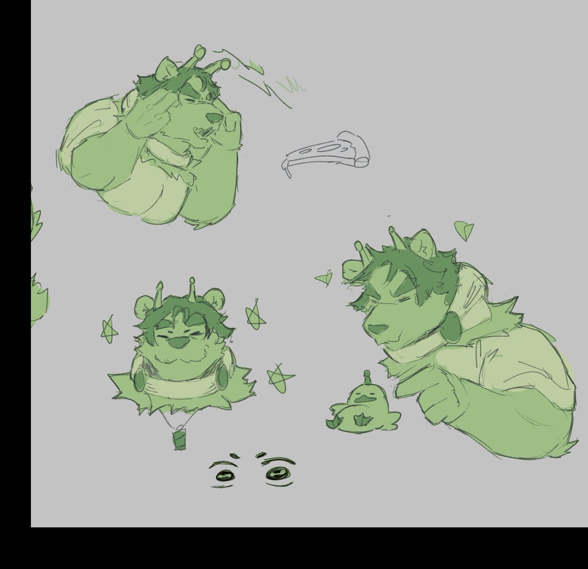 waffyWaffer's tweet photo. im so green... https://t.co/usuuez0W6o
