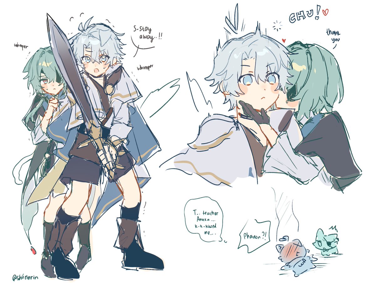 Shiirinrin's tweet photo. Little cat and... puppy..
#phainaxa #ファイアナ https://t.co/f8uQ0qQC6L