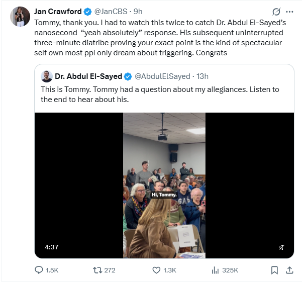 justinbaragona's tweet photo. Obviously, this tweet is sparking a lot of discussion among CBS staff, with some telling me it's akin to CBS endorsing anti-Muslim hate speech.

Also, some have noted that Terry Moran was fired by ABC for something similar when he personally criticized Stephen Miller on Twitter. https://t.co/D1KiRH46MC