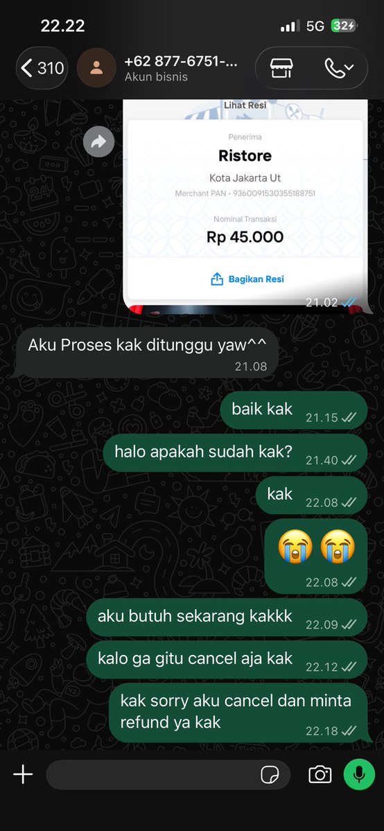 stokkosong's tweet photo. heh penipu syialan, niat beli chat gpt pro uda bayar hati hati guys kalo kalian mau nyari jasa huhu #wtb #zonauang #jasa https://t.co/hRHdOU9PN5
