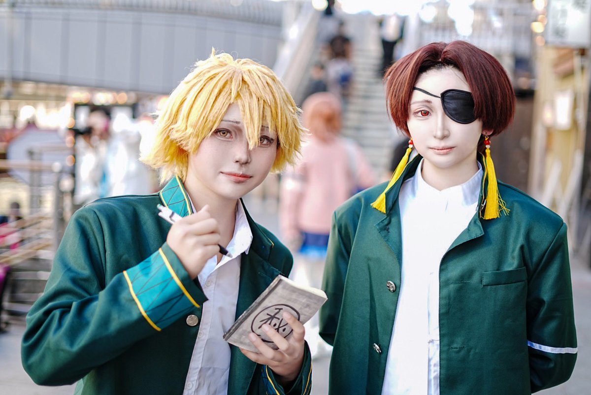 TakiRen19's tweet photo. cosplay 
WIND BREAKER 
蘇枋隼飛　@uniresu 
楡井秋彦　@piriodo_5 
#道頓堀コスプレ祭 https://t.co/JbZQnO72iX