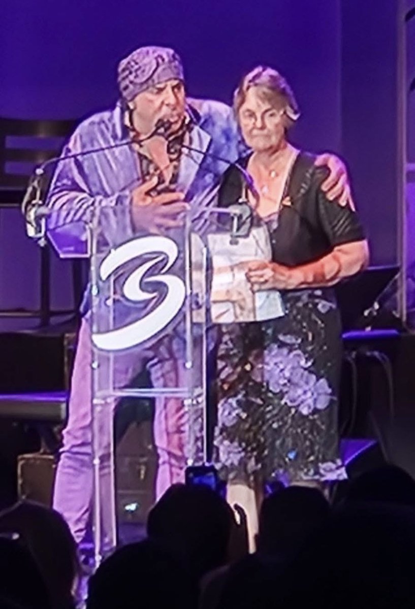 SpringNuts_'s tweet photo. Congratulations to our beautiful friend @NanaKathy22 on such a well deserved recognition last night at the @TeachRock event at the @basiecenter. Such a wonderful woman and doing one helluva job shaping our youth and teaching them in such a special way. Keep on Teaching and Keep on Rocking Kathy! We love ya! 

@StevieVanZandt @MVZaGoGo