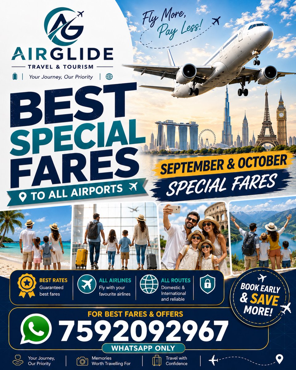 brendithaxD's tweet photo. September &amp; October Special Fares

Plan your next trip with great rates across all routes and airlines. Safe booking, personalised support, and better savings when you book early. WhatsApp: 7592092967 https://t.co/8J6PpJMnpH