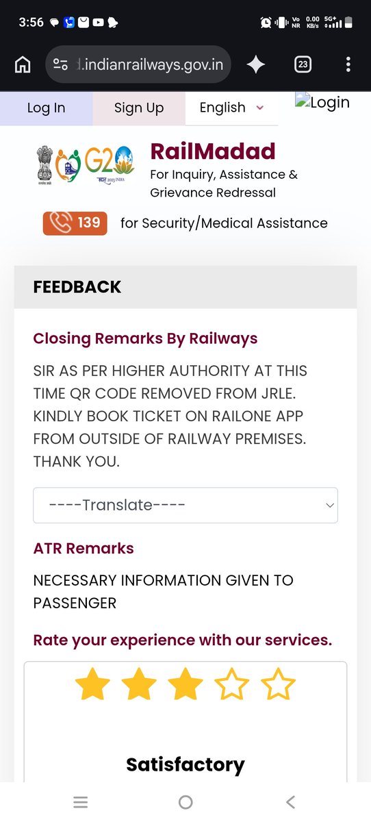 ShekhA24804's tweet photo. Why was the QR ticket booking facility removed from JRLE? It was introduced to facilitate passengers and reduce long queues at ticket counters. Removing it defeats its very purpose, passengers to stand in long queues for tickets. This is unacceptable. @RailMinIndia @drmmalda https://t.co/013YrAKa4z
