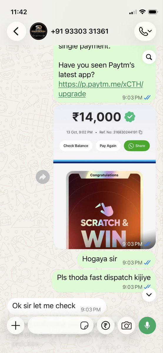 Abrar0in's tweet photo. Got scammed 
I paid advance ₹16,000 for a Mac mini. Never got the product. Never got a refund. Then he blocked me. 

@APPOLICE100 please help. Share so no one else gets scammed! 🔁

#CyberFraud #OnlineScam https://t.co/MTFRxrIPz1