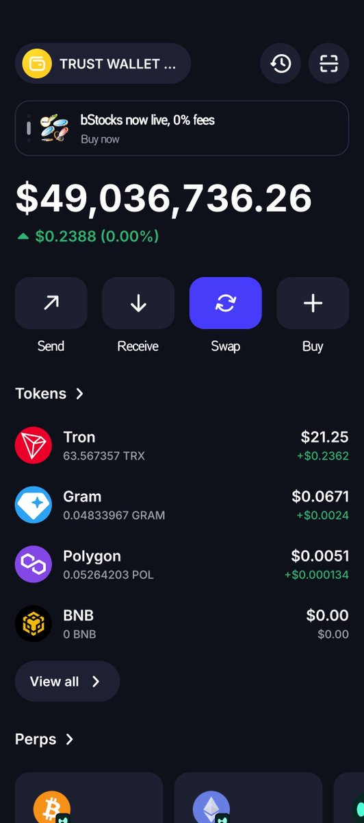 HonPaul_Nelson's tweet photo. How can my #trustwallet balance be this for the past 4 days and am unable to buy NGN2k data😭.

#trustwallet remove this thing or make it real. #TWT https://t.co/z0unvjckgG
