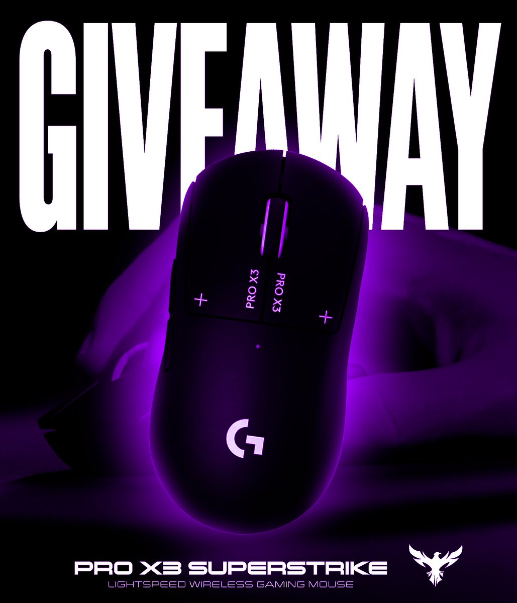 hwkespgg's tweet photo. 🖱️  Logitech X3 Superstrike Giveaway 🖱️ 

To Enter:

- Follow @HWKESPGG &amp; @HWKFUTURES 🔔
- Like &amp; Retweet ♻️
- Tag 3 Friends In The Comments 💬

Winner Announced In 7 Days. Goodluck! https://t.co/AMIoA0KePb