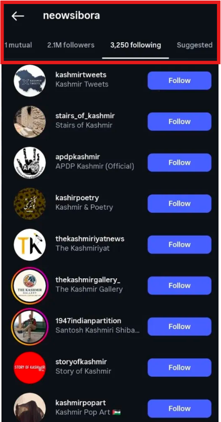 RightWingWire26's tweet photo. 🚨THIS IS SERIOUS: 

₹2 ke revolutionary Neha Bora follows several Kashmiri separatist handles on her Instagram in which some of them are openly calling for terrorism towards non Kashmiris (2nd and 3rd pic). 
While others openly portray a map of seperate Kashmir.

NIA has to investigate this immediately and identity her links with such terrorists. 

@JaipurDialogues @VijayGajeraO @BJP4Delhi @BJP4India @DelhiPolice