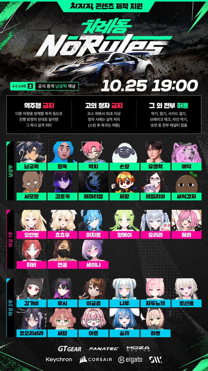 namgunghyuk25's tweet photo. 치레동 라이트 - 노 룰스 라인업 포스터 공개! 

25일 저녁7시 , 흙길에서 펼쳐지는 자동차 난투극 많은 관심 부탁하겠소이다!!!! https://t.co/ivYJJ851gh